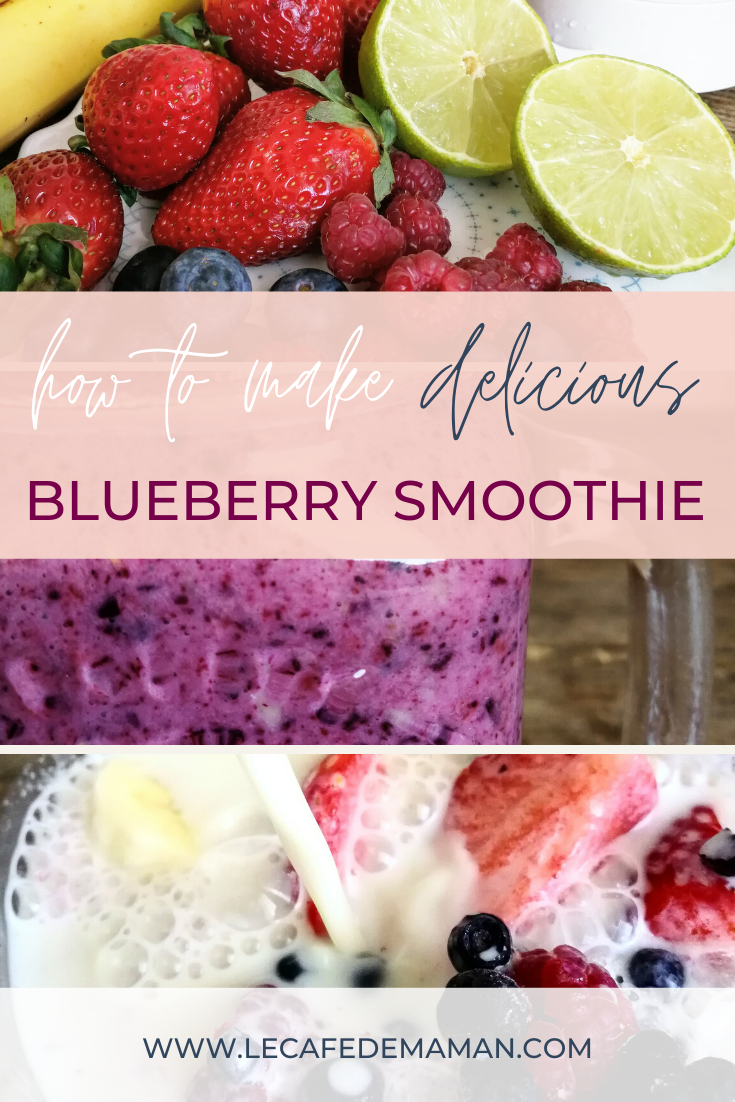 easy snack ideas blueberry smoothie