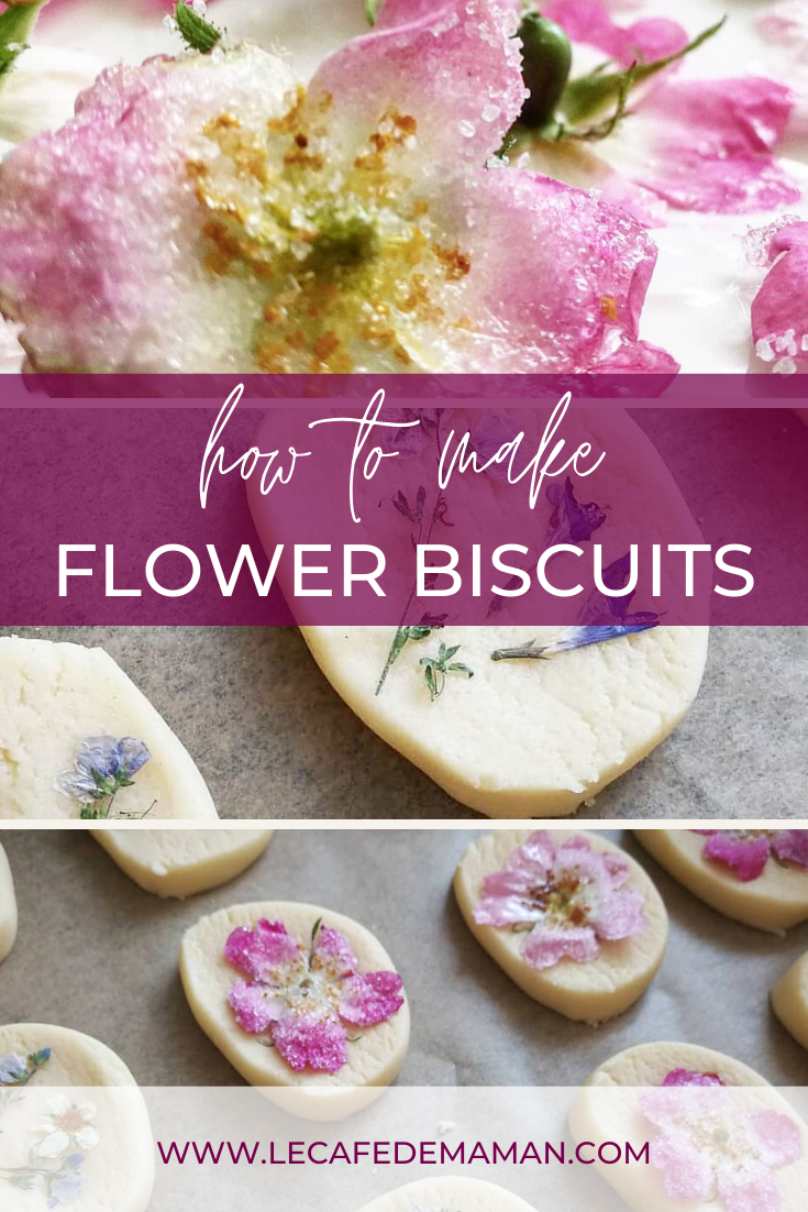 Homemade floral biscuits recipe