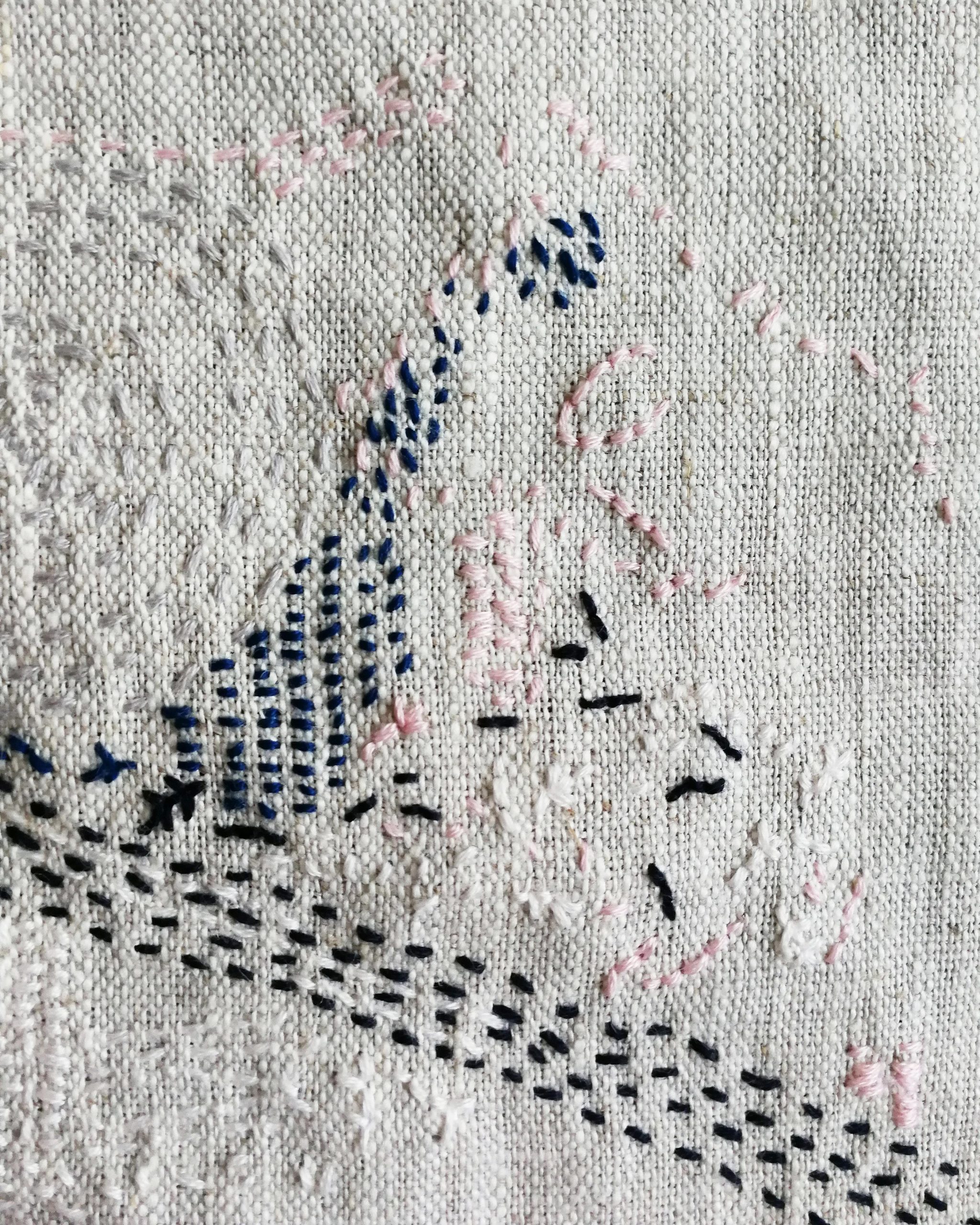 slow stitching sashiko embroidery