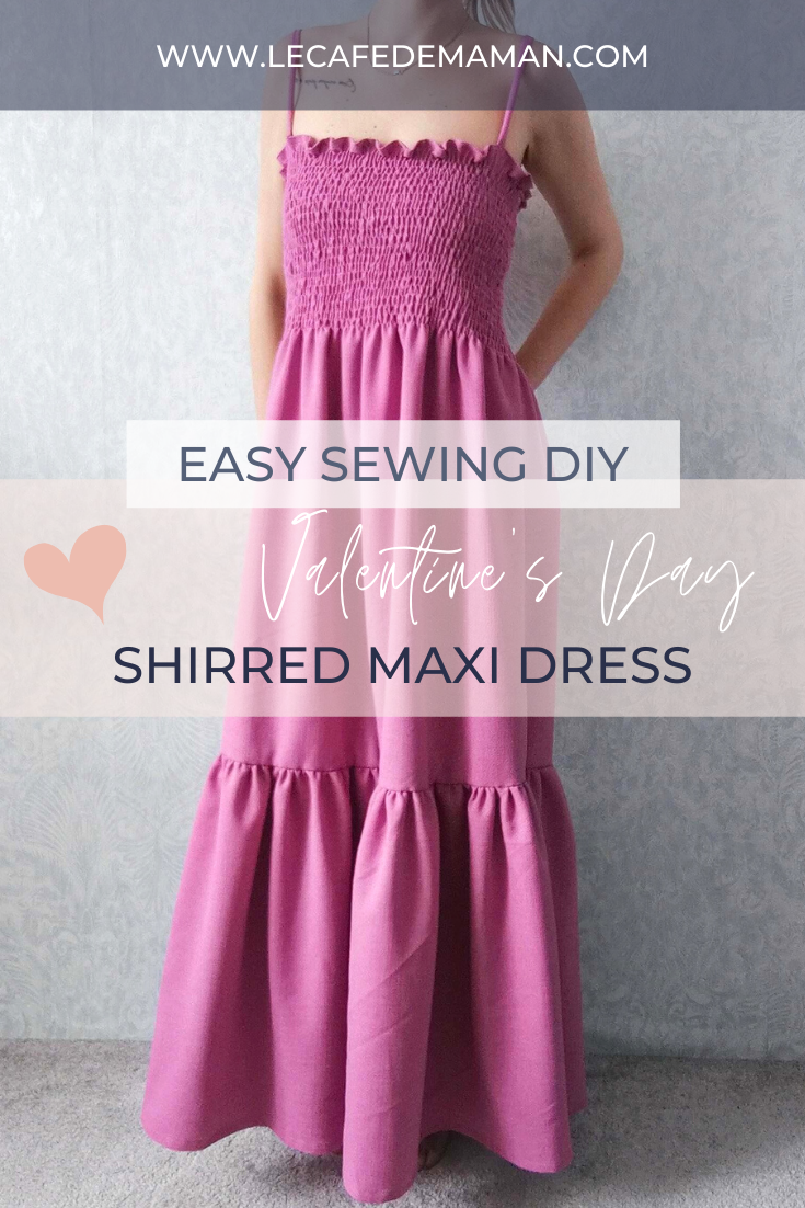 Shirred dress sewing project