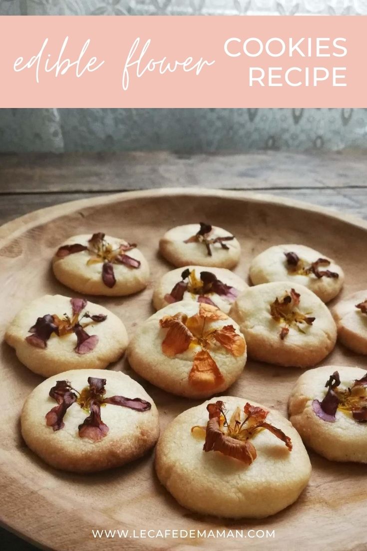 edible flower cookies recipe ideas