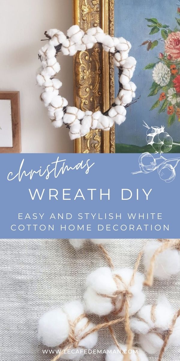how to make cotton wreath