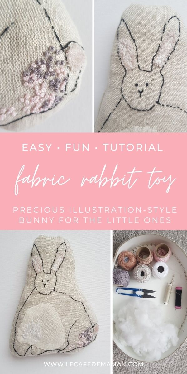 fabric bunny toy craft