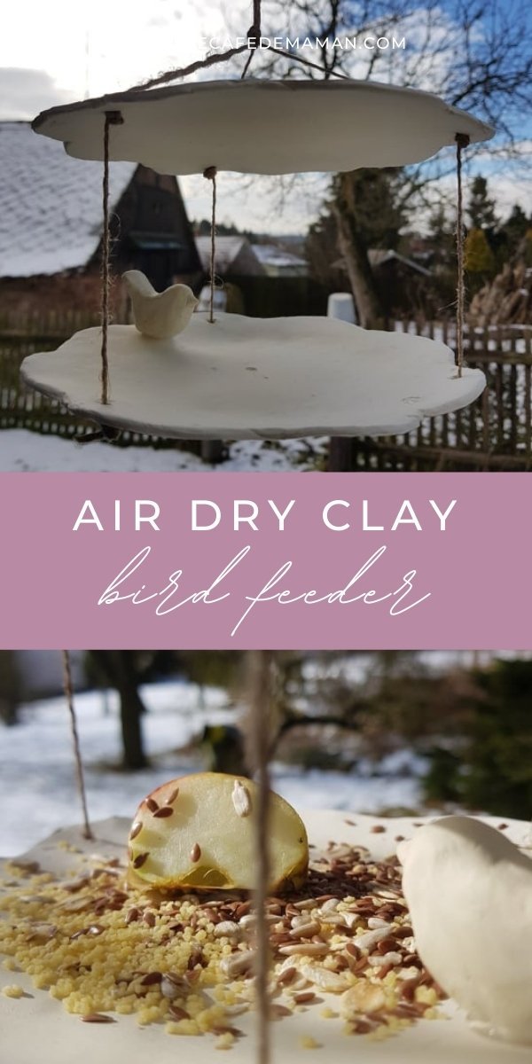 diy clay bird feeder