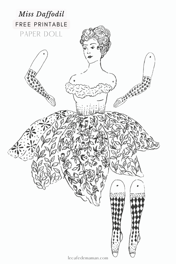 spring paper doll puppet