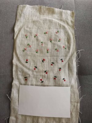 textile tulip embroidery design