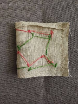 textile tulip fold