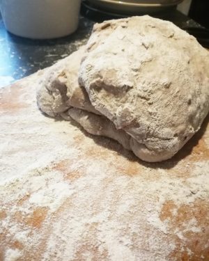 homemade bread recipe ready to bake