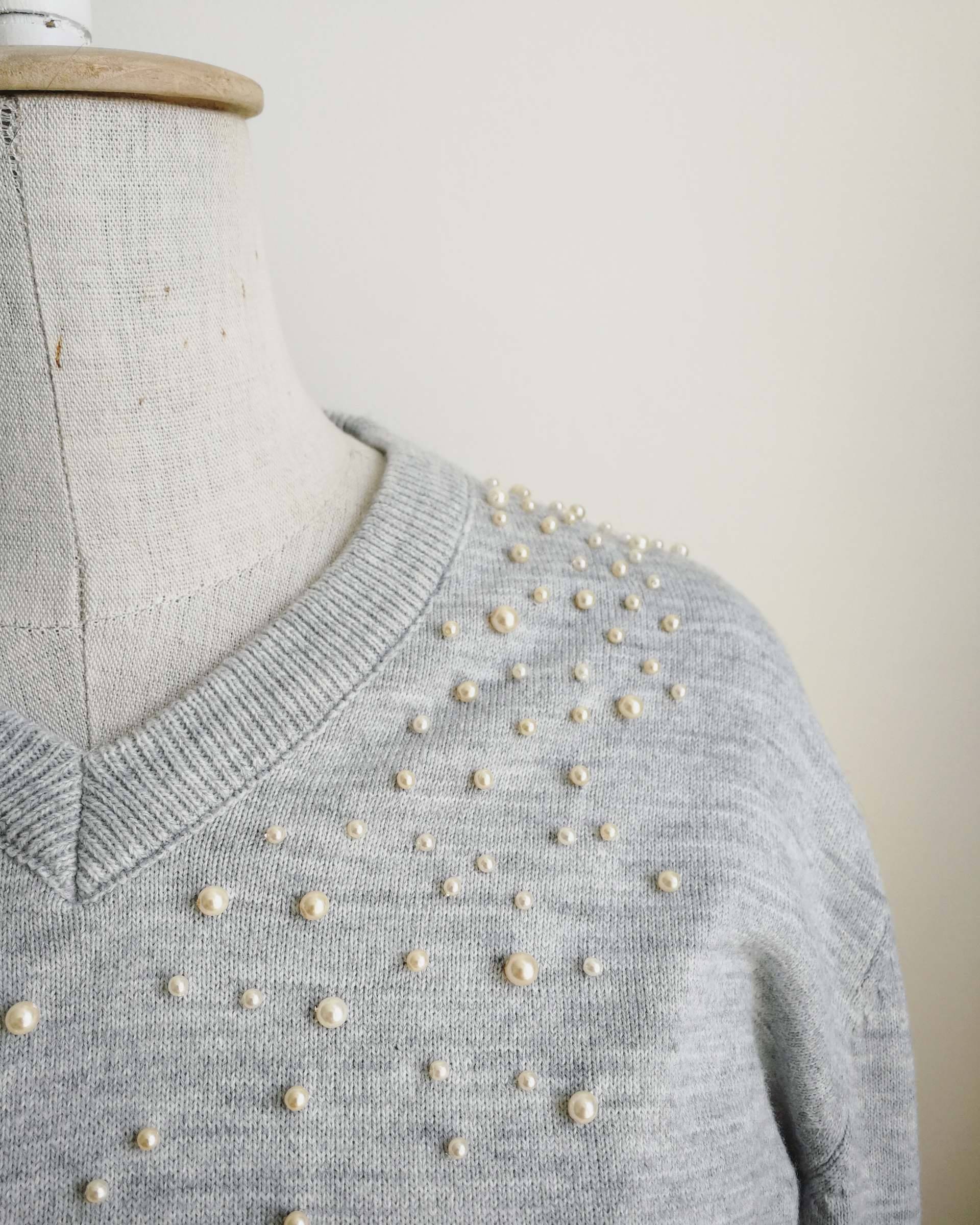 DIY PEARL JUMPER Le cafe de maman