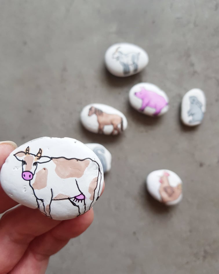 painted pebbles christmas gift ideas