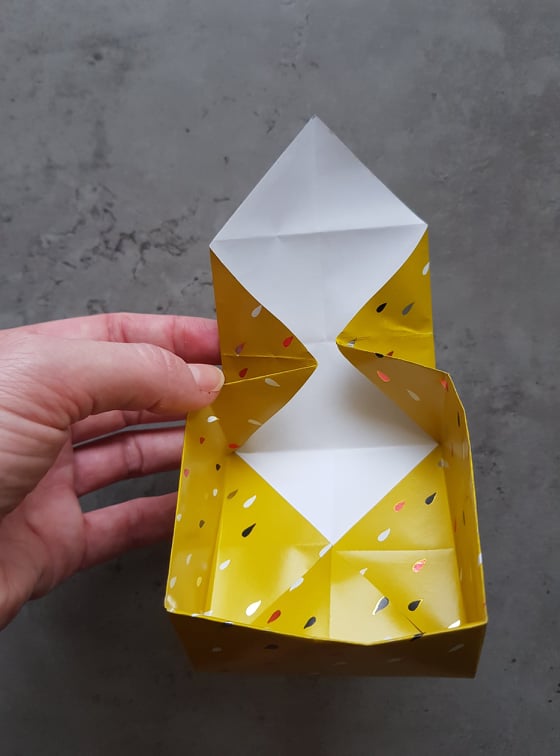 origami box with lid diy