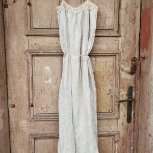 Clemence crochet linen summer dress