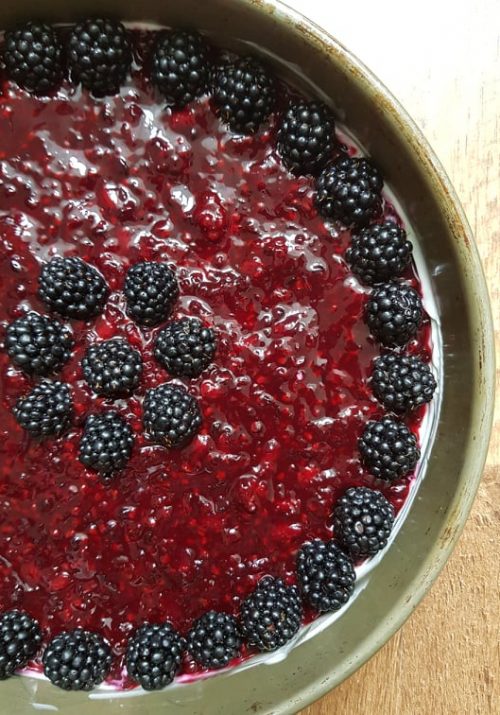 no bake blackberry cheesecake